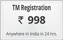 Trademark registration @ Rs 1499 click here